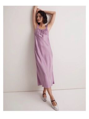 Lilac Slip Midi Dress